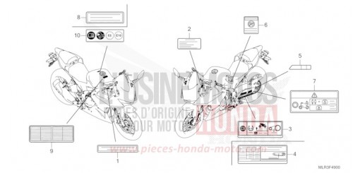 CAUTION LABEL CBR500RAR de 2024